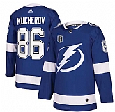 Lightning 86 Nikita Kucherov Blue 2022 Stanley Cup Final Patch Adidas Jersey